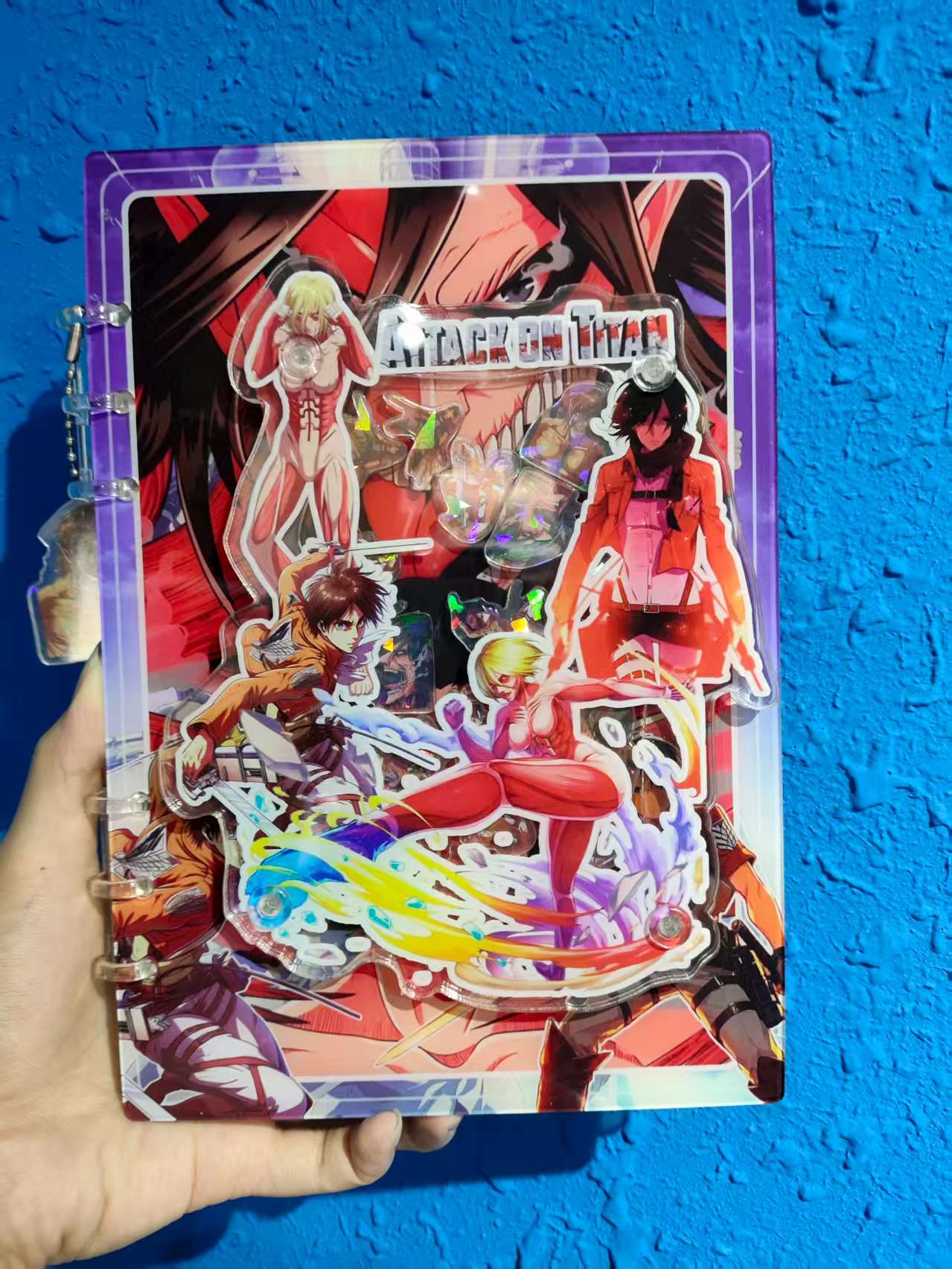 jujutsu kaisen anime 3D Acrylic shaker notebook and attack